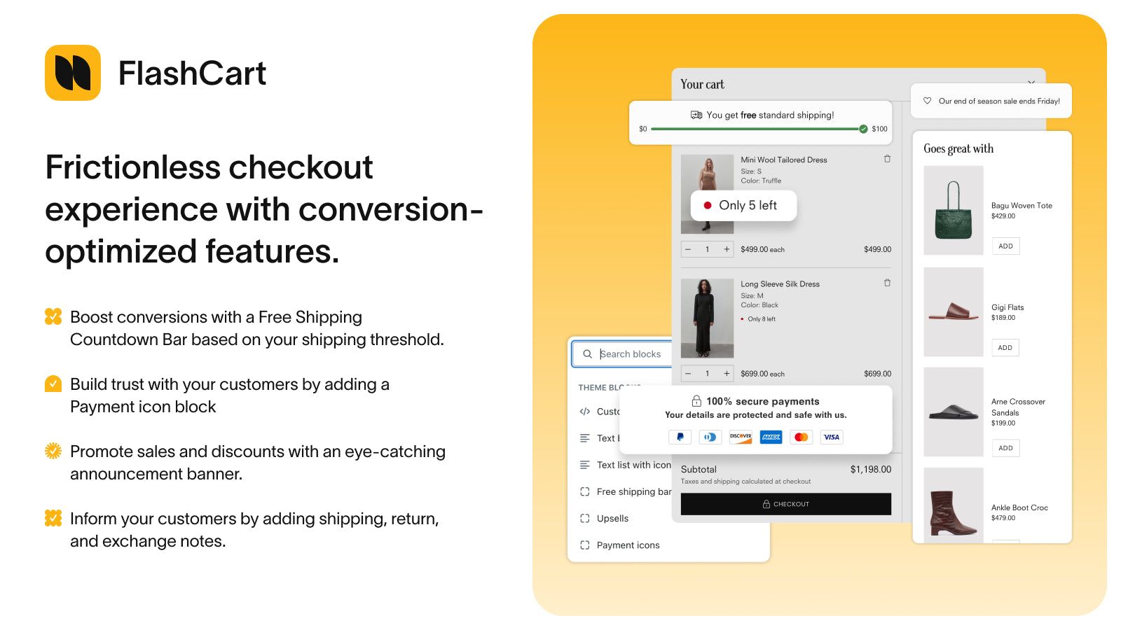 Create a seamless shopping experience Added-To-Cart popups