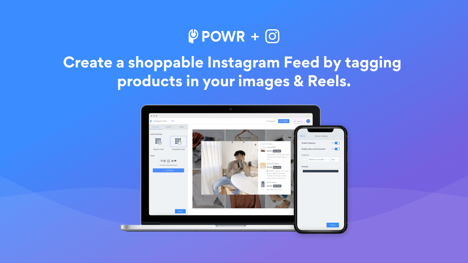 Create a shoppable Instagram Feed by tagging products in images