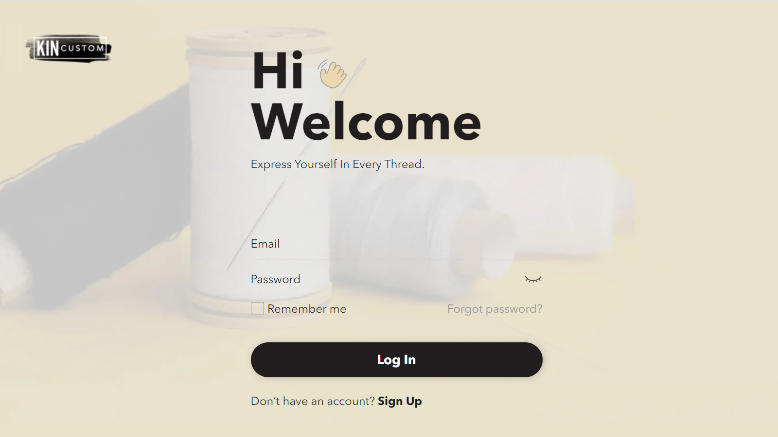 Create an account & login to start designing.