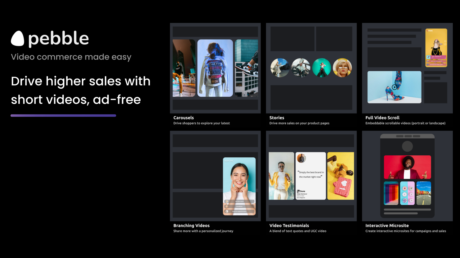 Create and host interactive and shoppable videos.