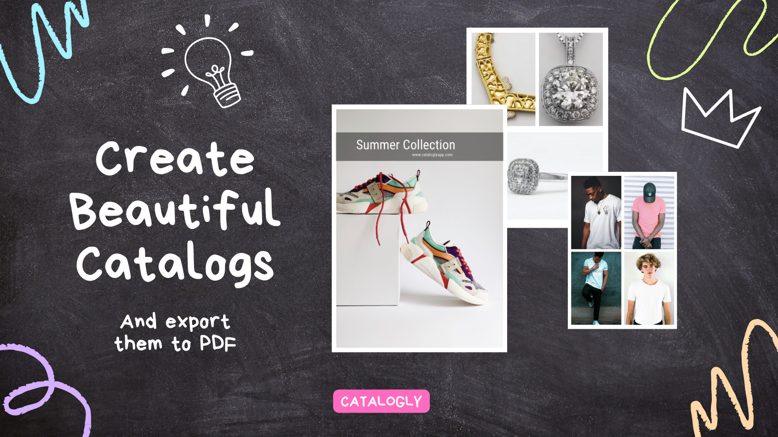 Create beautiful catalogs and export to PDF