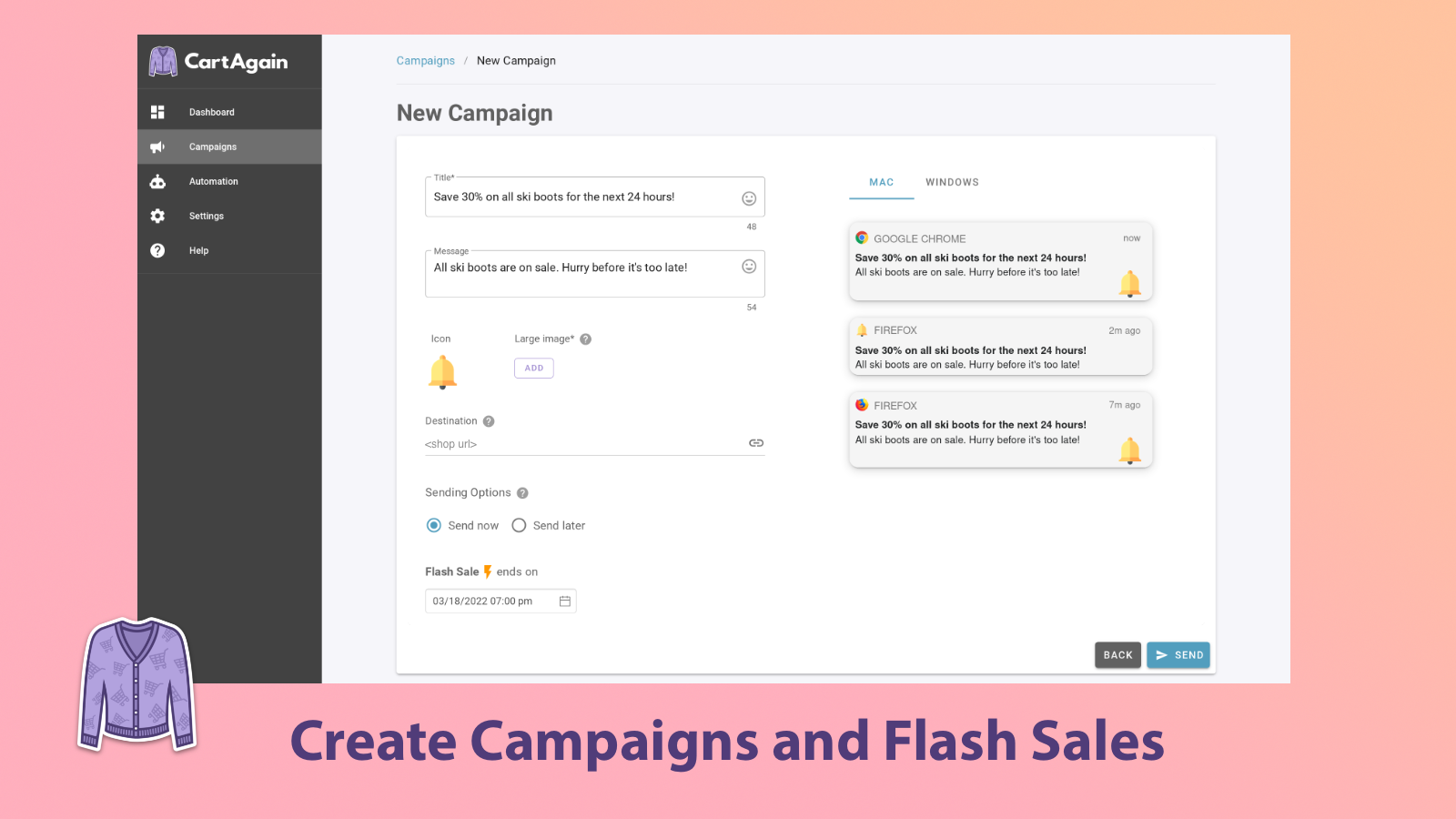 Create Campaigns and Flash Sales