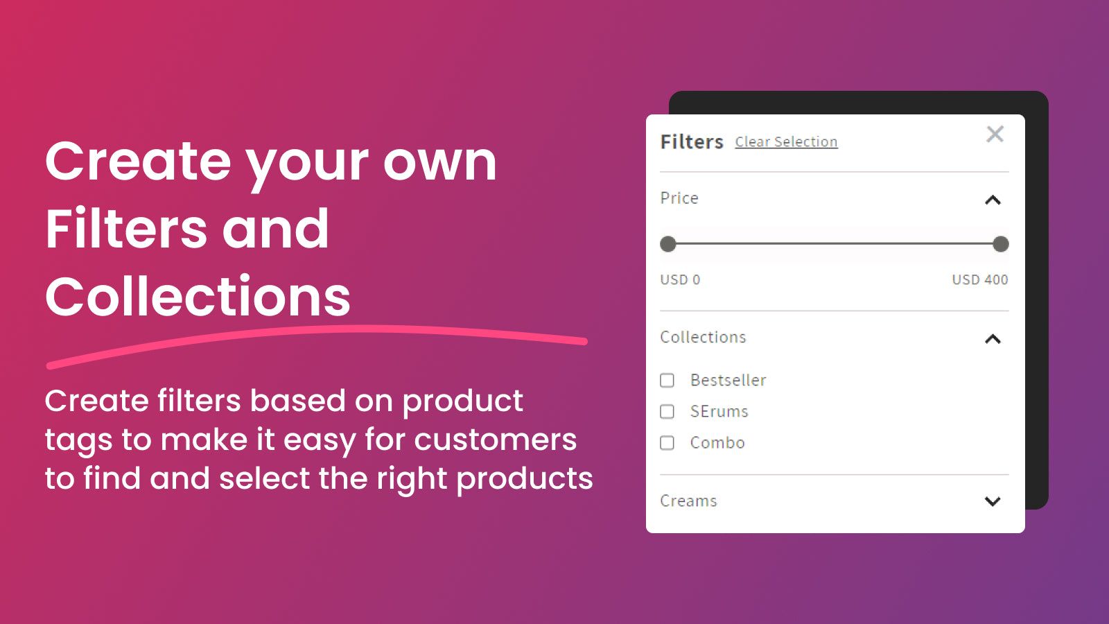 Create Filters and Collections