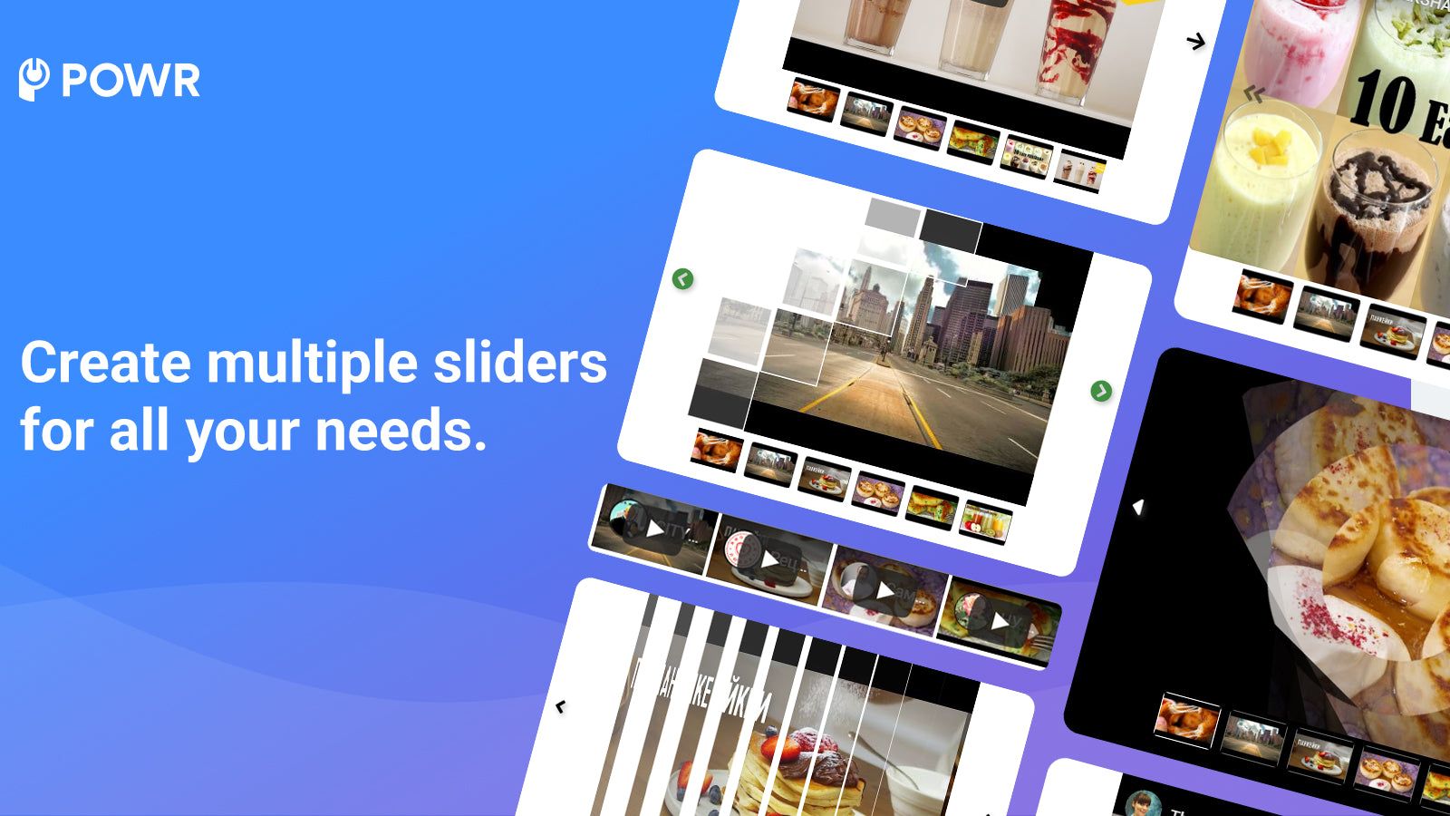 Create multiple video sliders and galleries for all your needs!