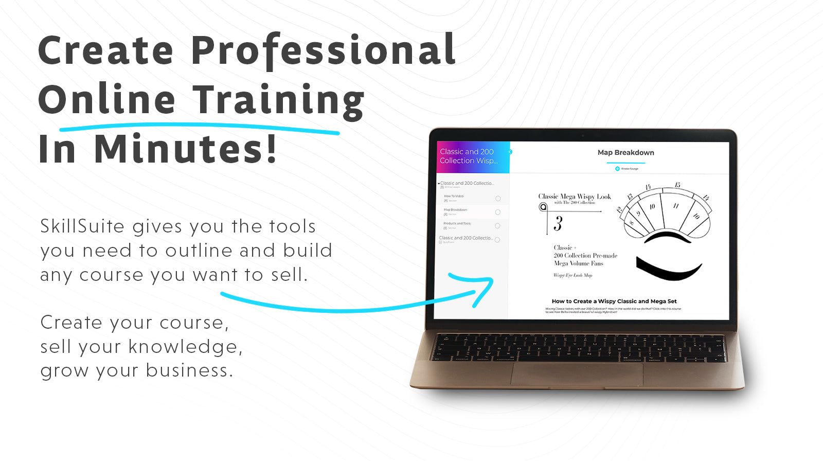 Create professional online training in minutes!