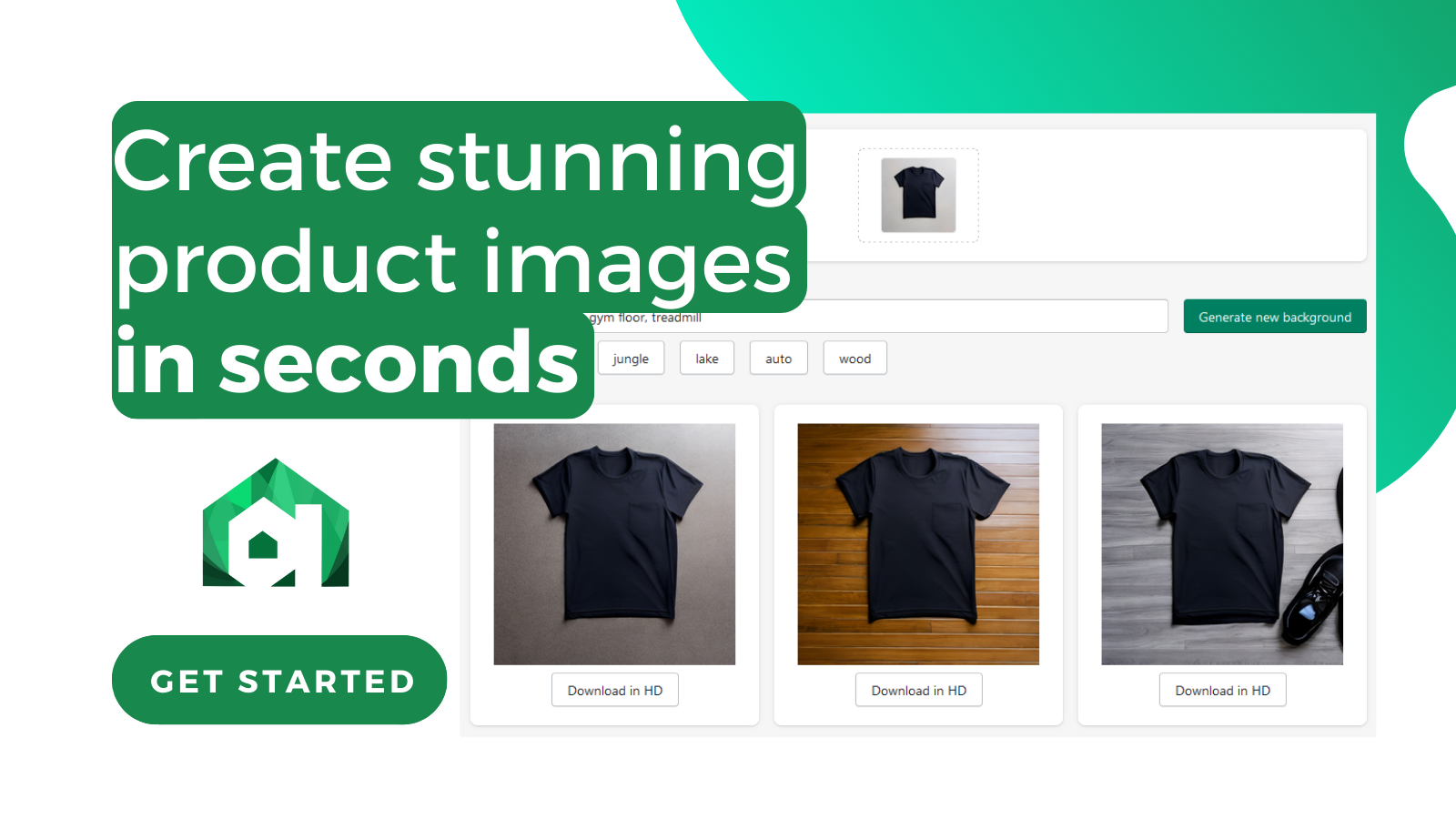 create stunning product images in seconds