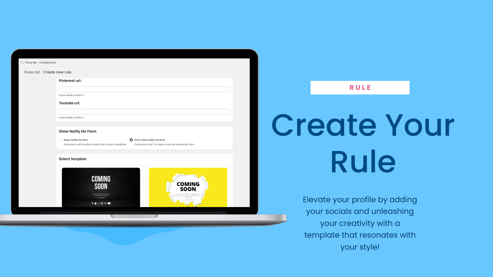 Create your rule