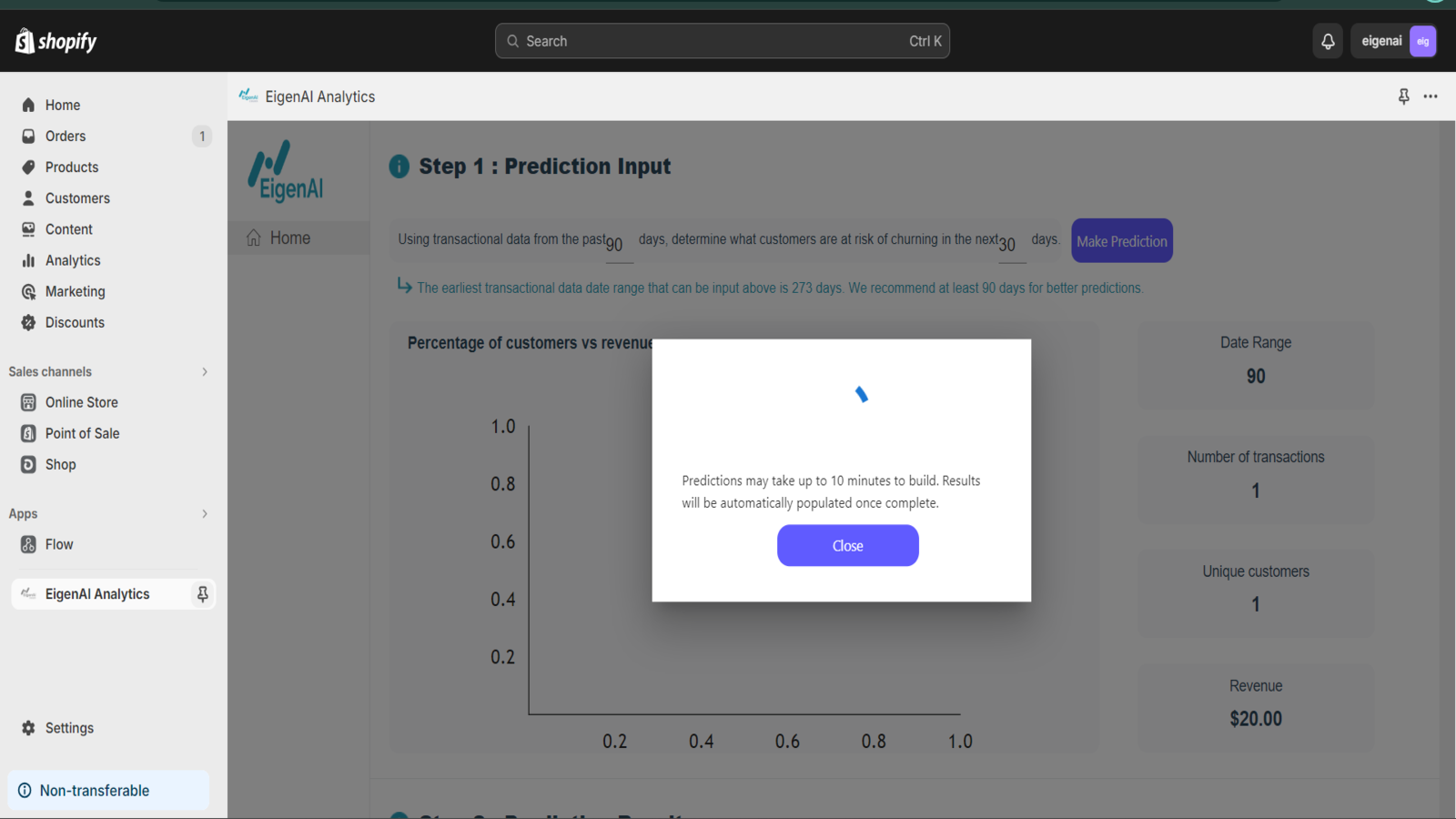 Creating churn prediction.