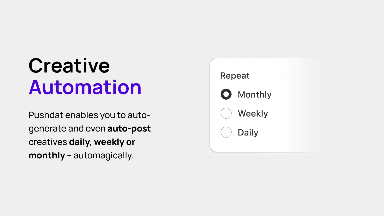 Creative Automation. Auto-generate and auto-post content.