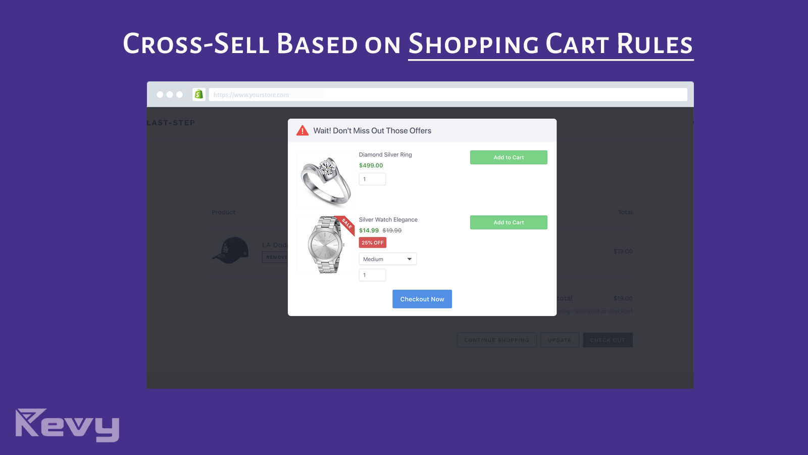 Cross sell based on cart rules: cart products or cart value