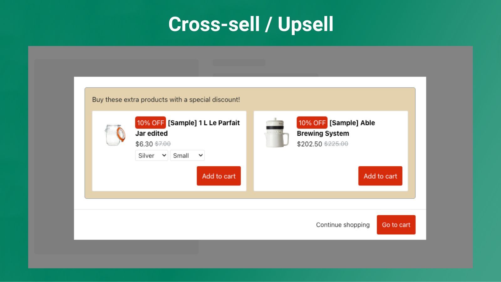 Cross-sell / Upsell