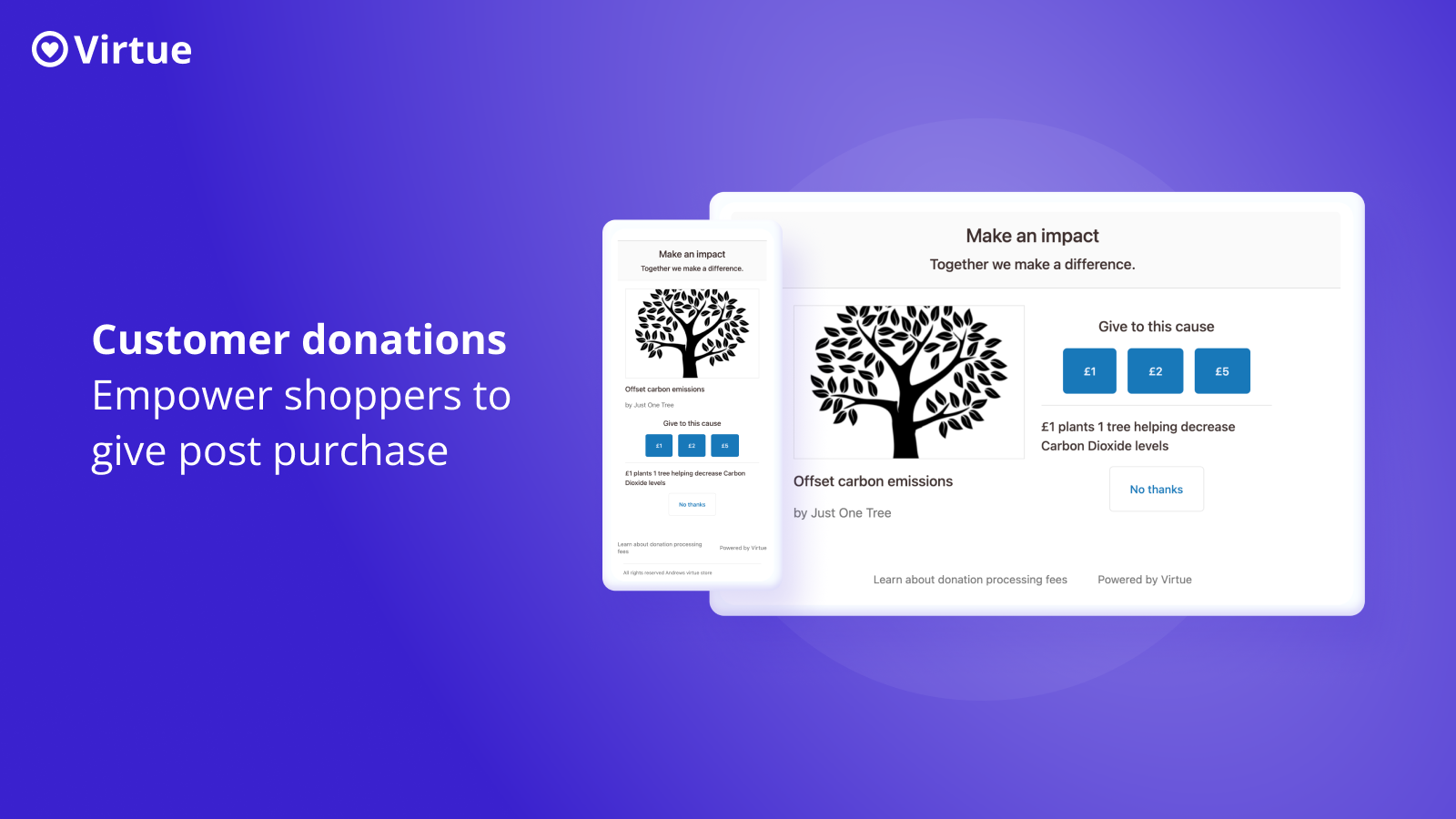 Customer Donations - empower shoppers to give to a cause