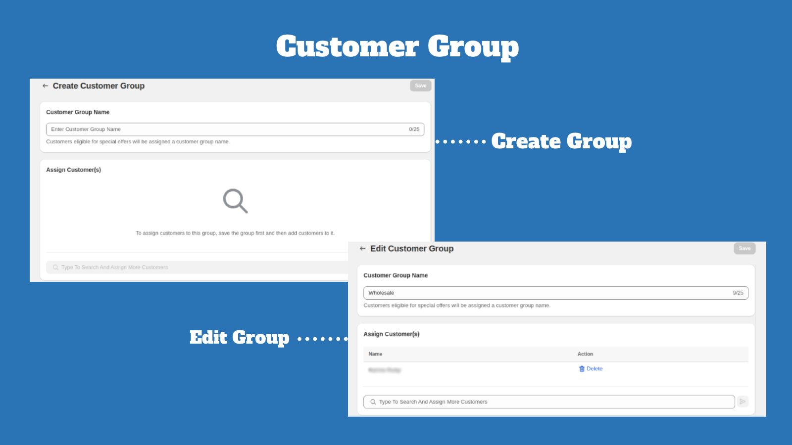 Customer Groups