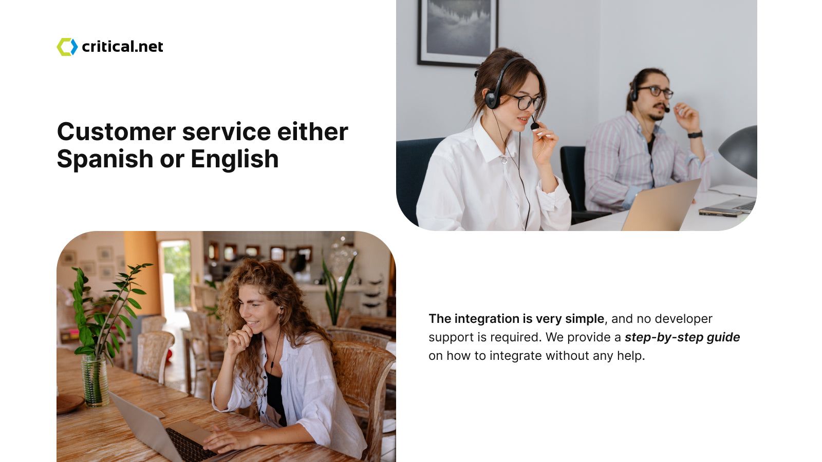 Customer service either Spanish or English