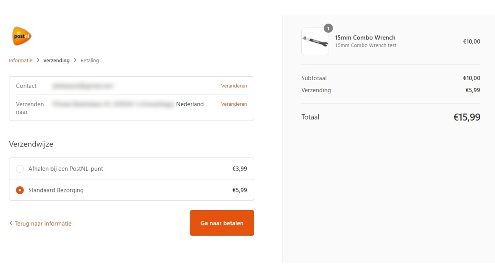 Customers choose the PostNL-point to collect their parcel.