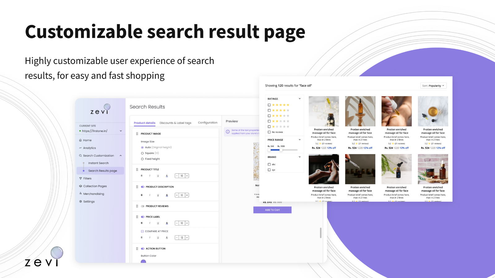 Customisable smart search & discovery app