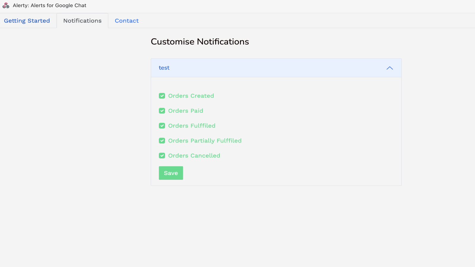 Customise Google Chat Notifications.