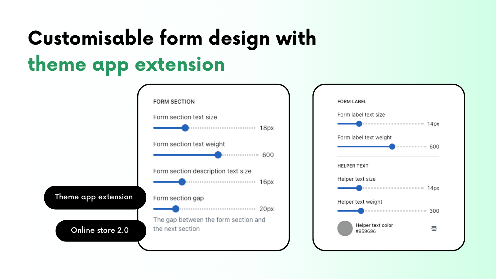 Customise order form field easily using theme app extension