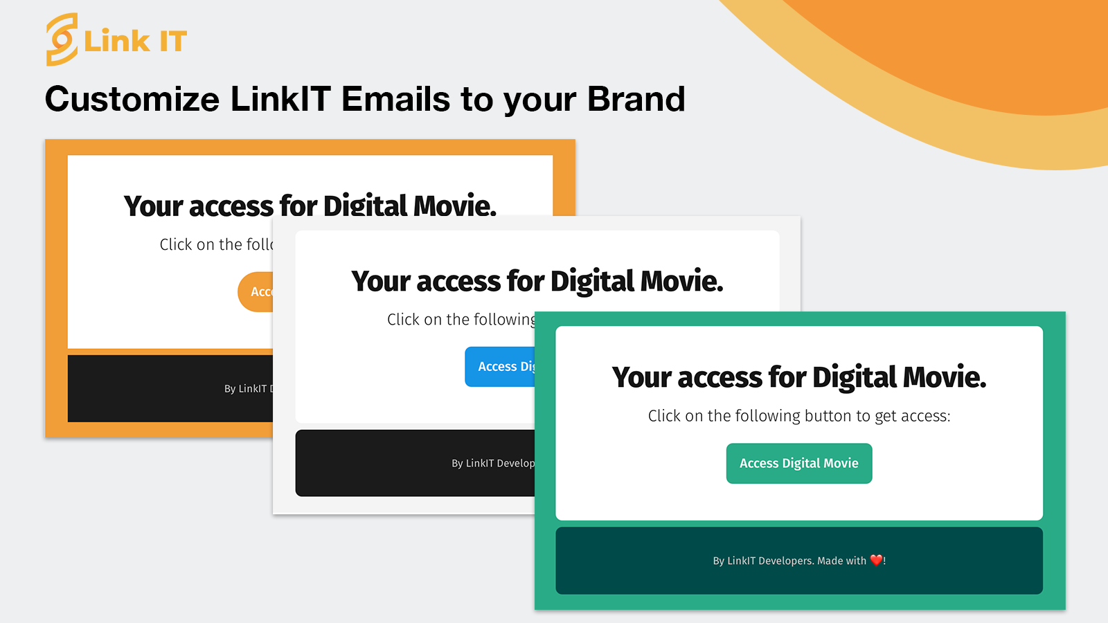 Customize LinkIT emails to your brand