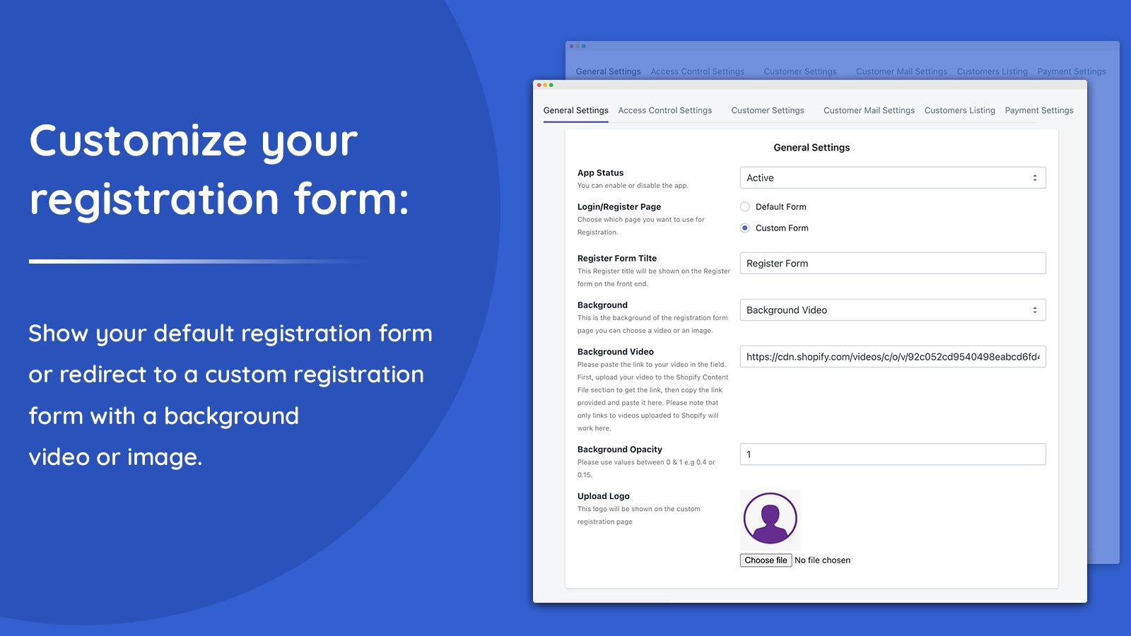 Customize login/registration form