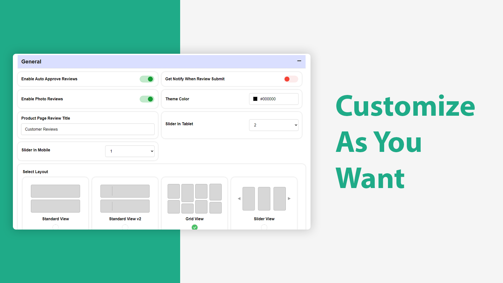 Customize Reviews  Product Review With Widget - SquadKin