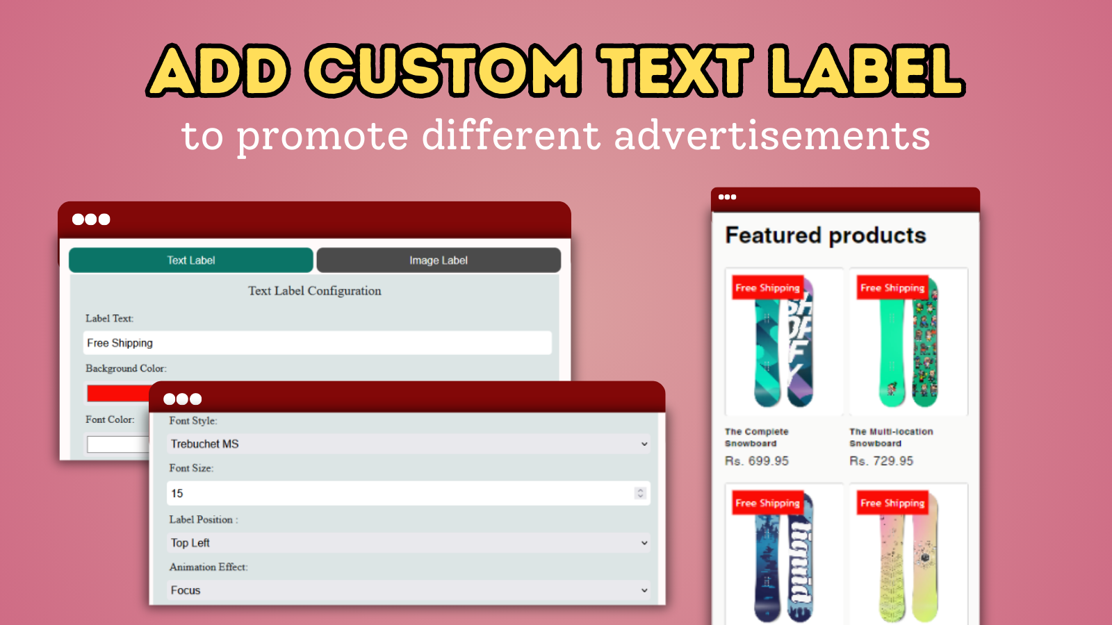 Customize Text Labels as per your Website Theme