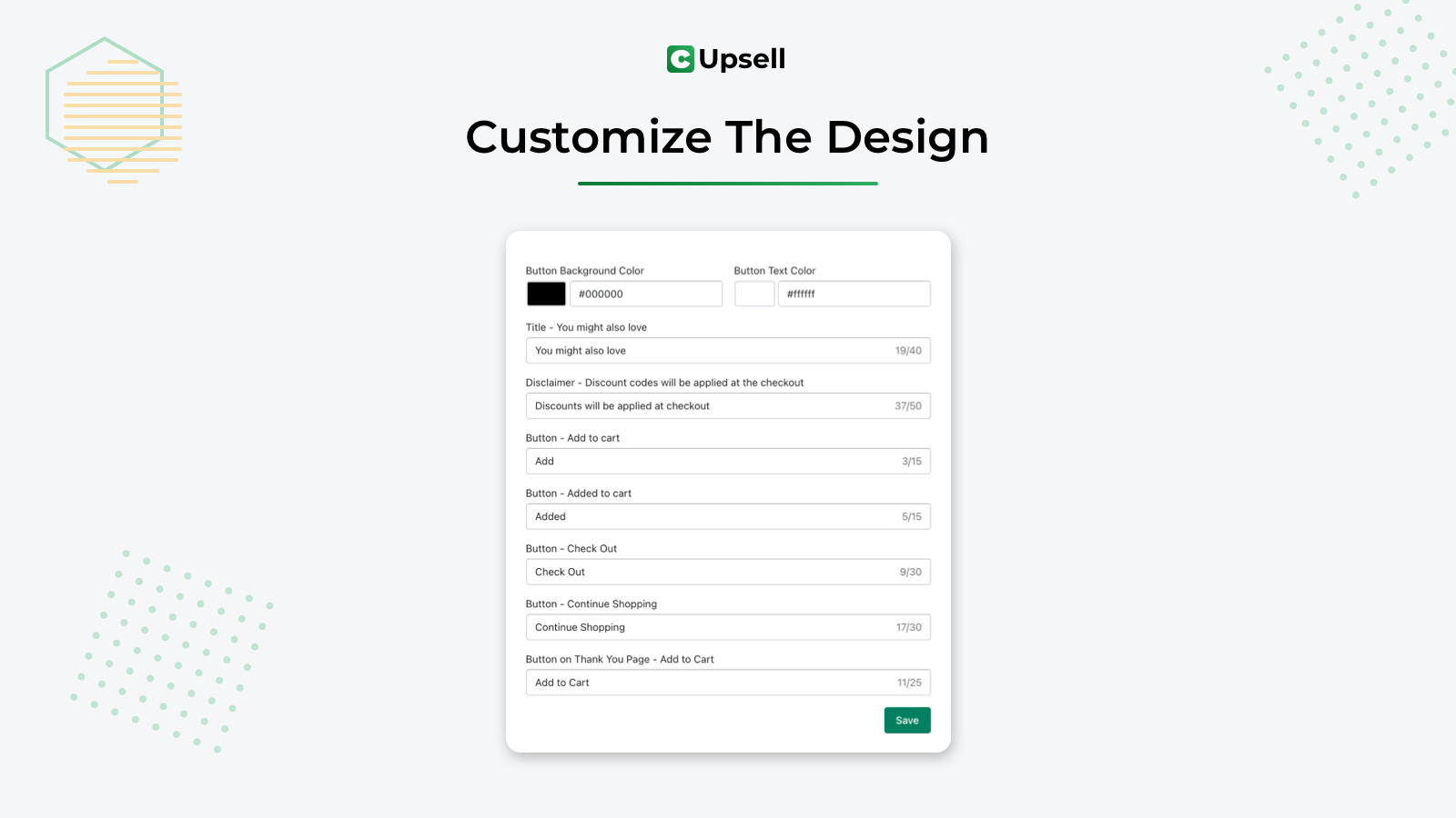 Customize The Design