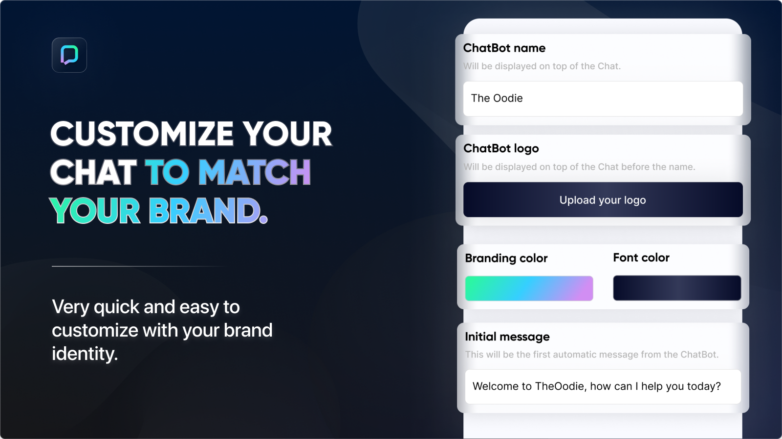 customize your chat to match your brand