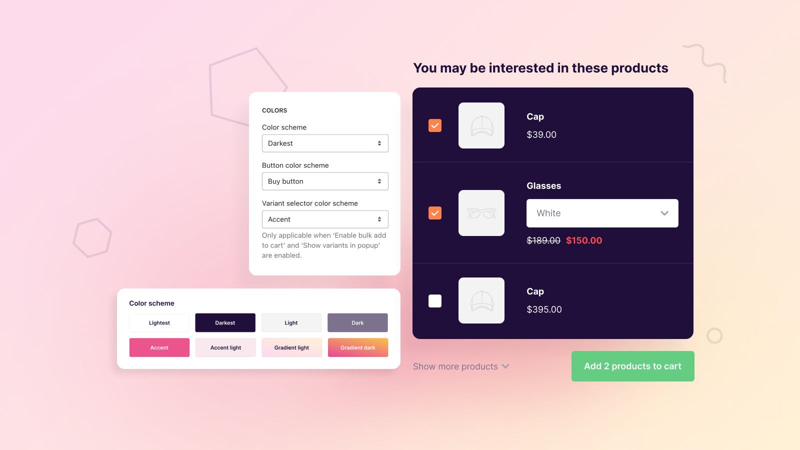 Customize your design in the Xpansion dashboard
