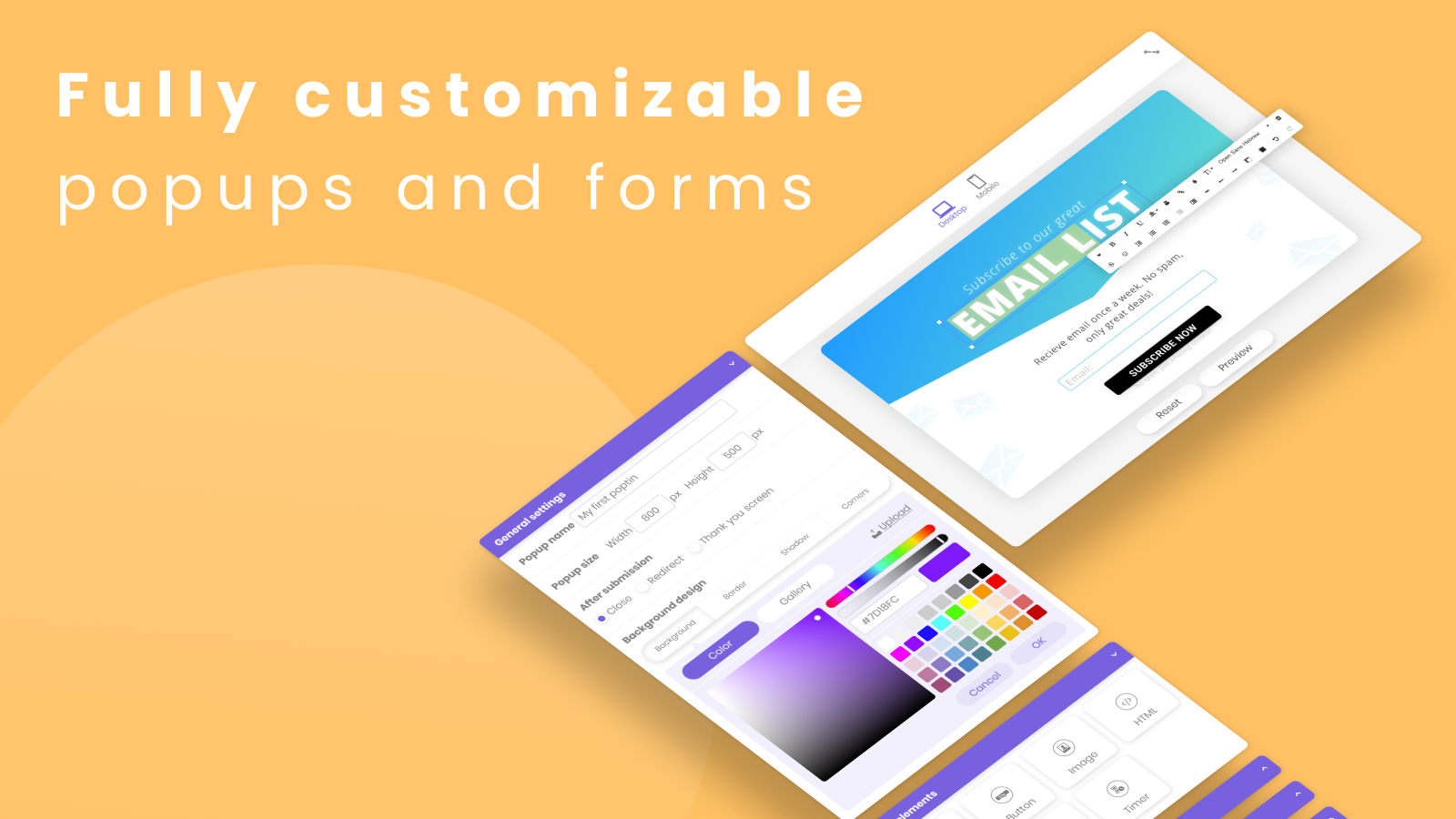 Customize Your Pop ups and Embedded Forms