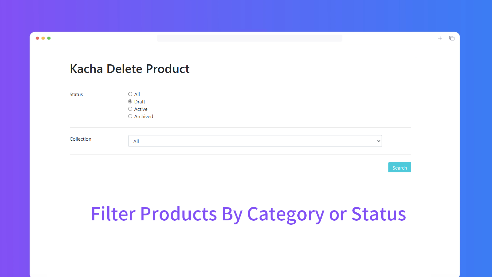 delete products