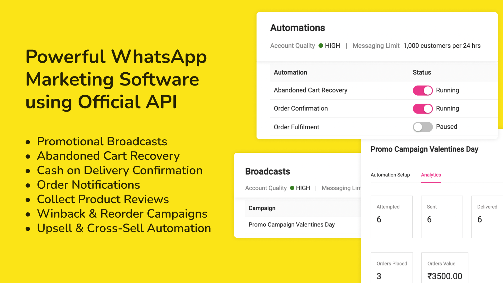 DelightChat WhatsApp marketing and broadcasts