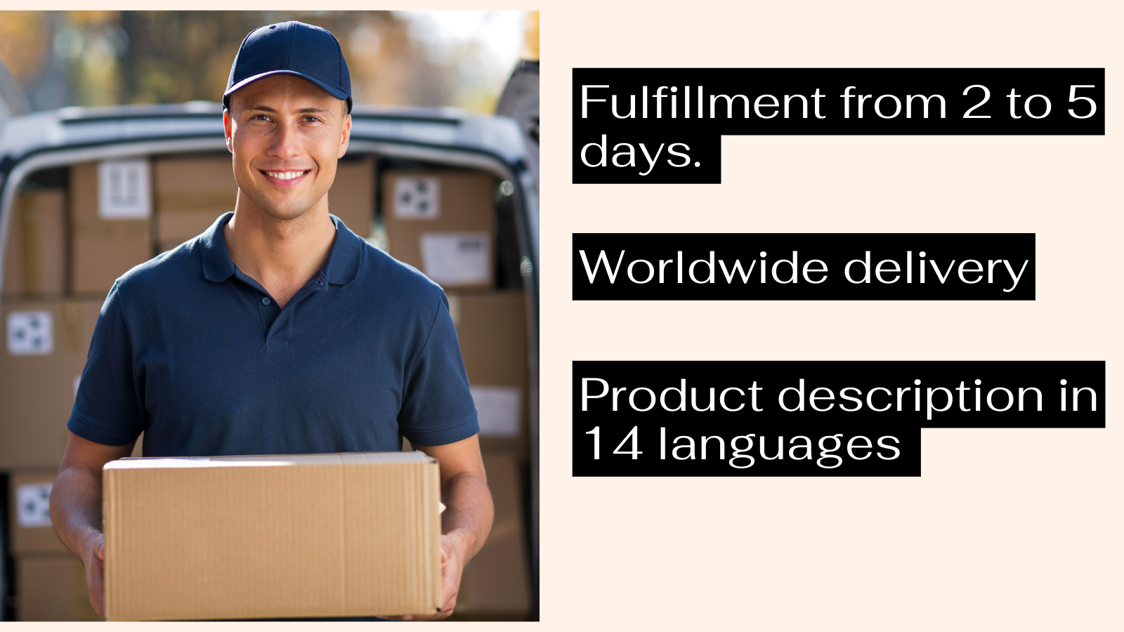 Delivery from Europe - multilanguage