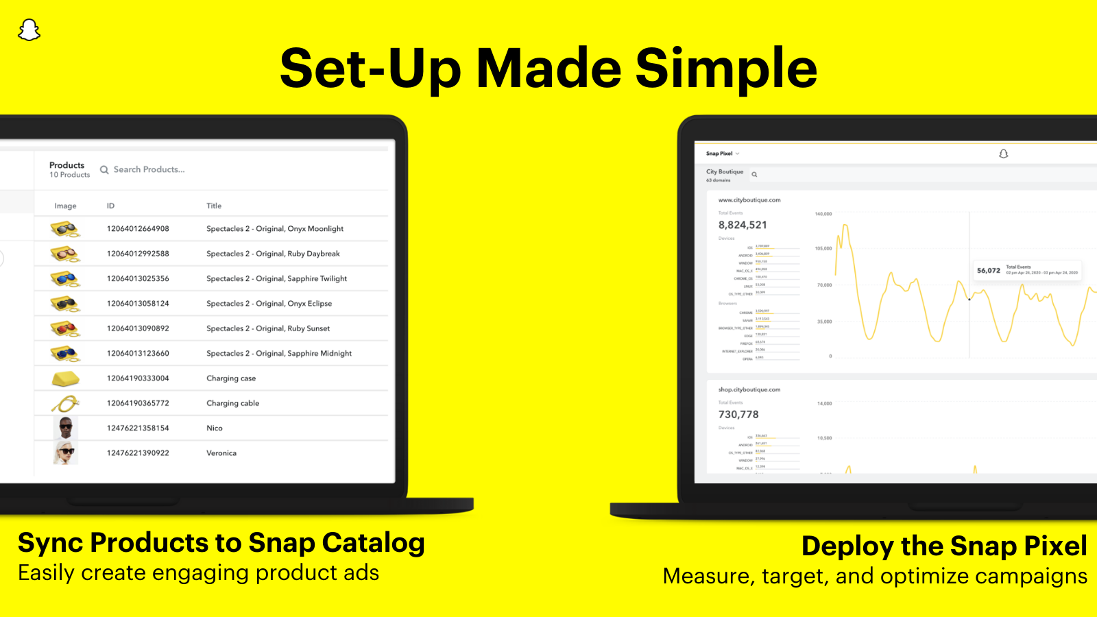 Deploy Snap Pixel and sync products to Snap Catalog