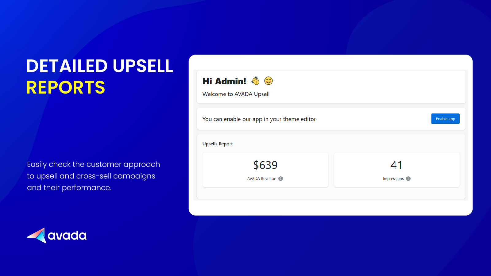 Detailed Upsell Reports
