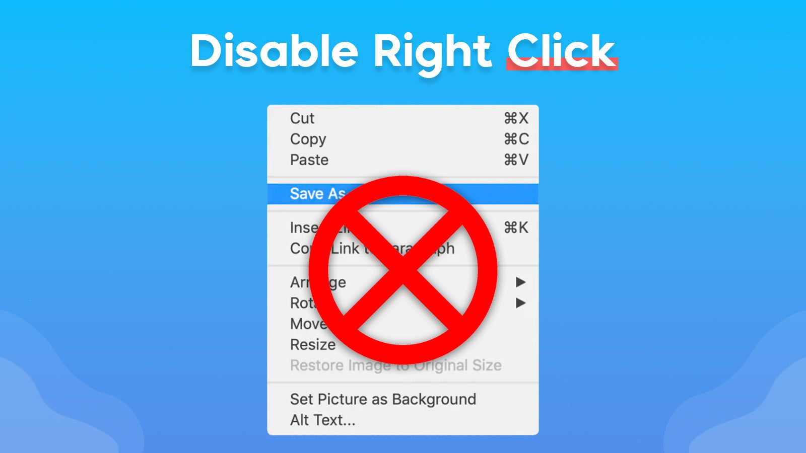 Disable Right-Click