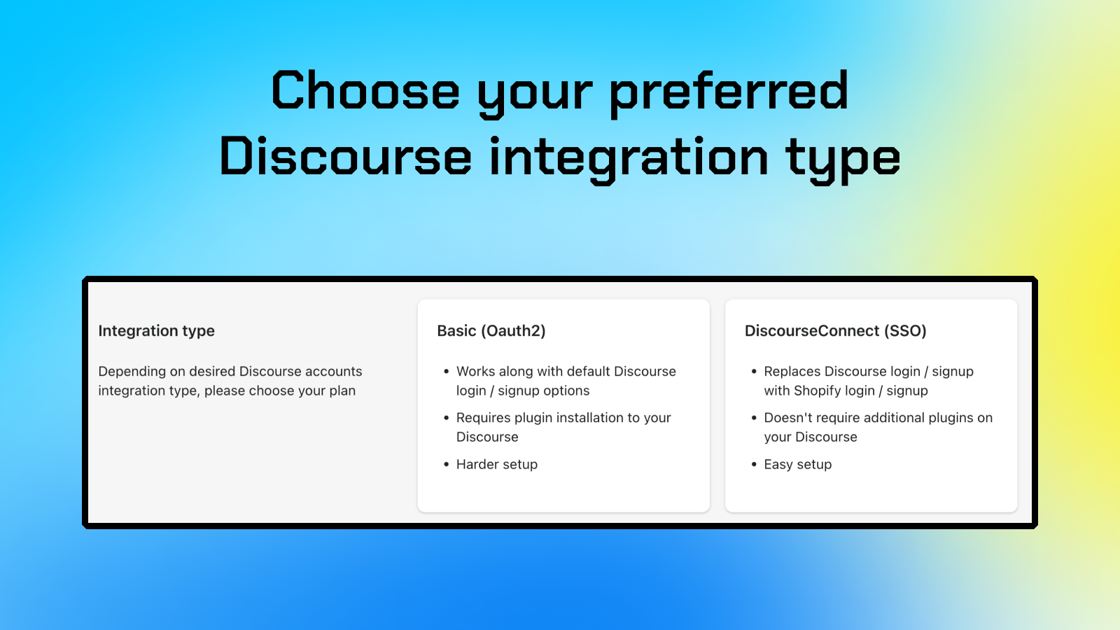 Discoursify – integrate your Discourse registration with Shopify