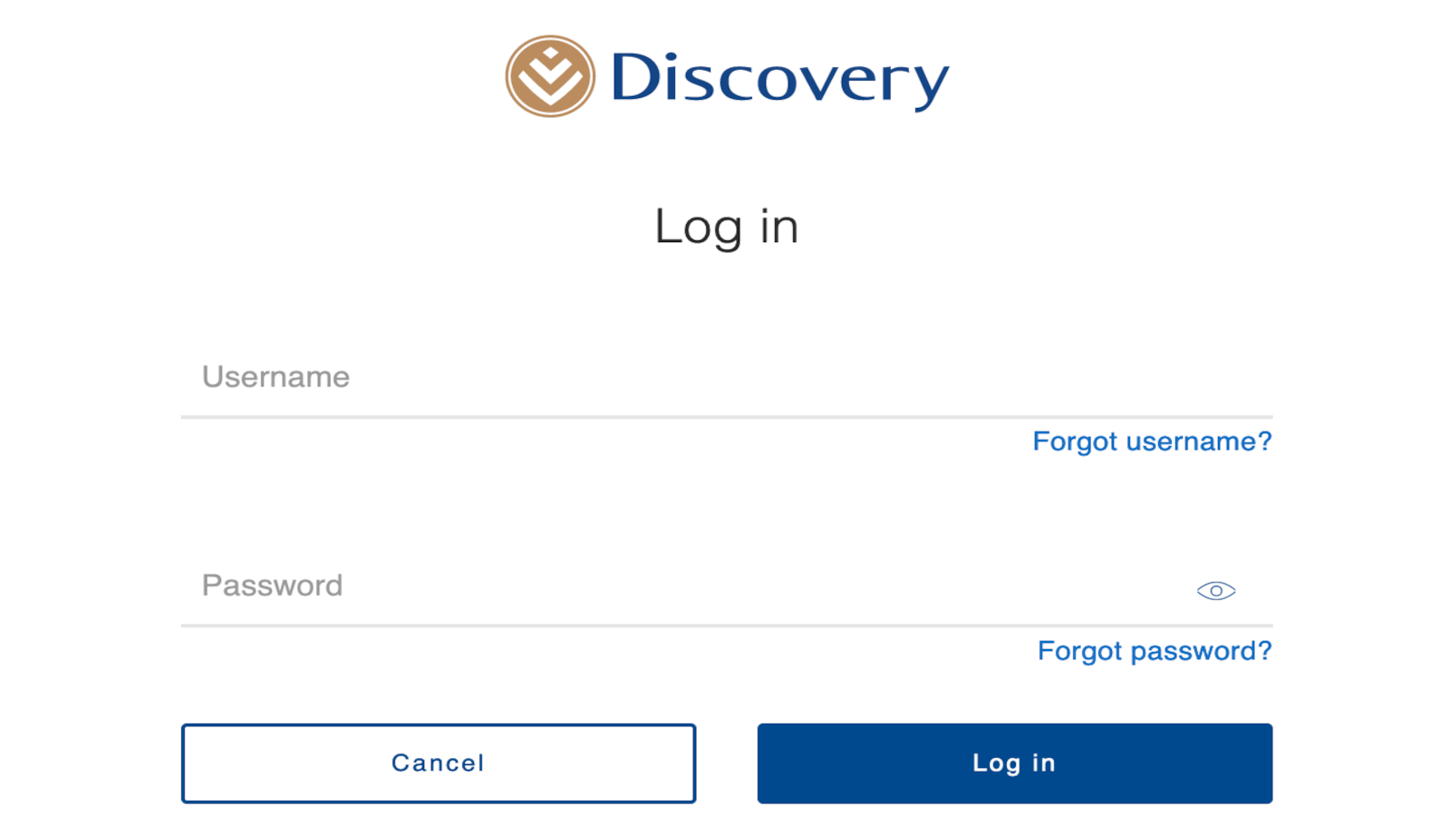 Discovery Miles Login Page
