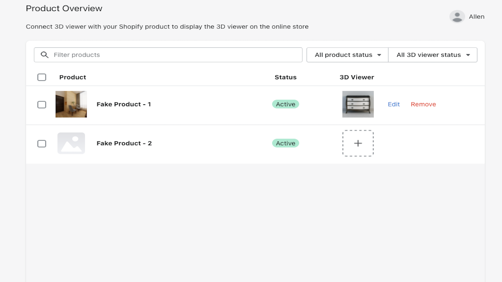 Display Shopify Product List