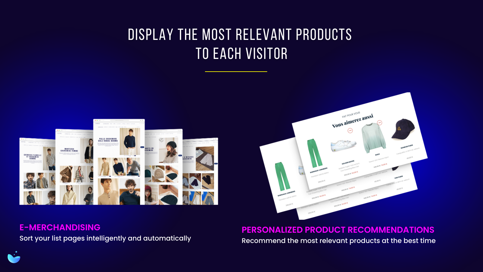 Display the most relevant products