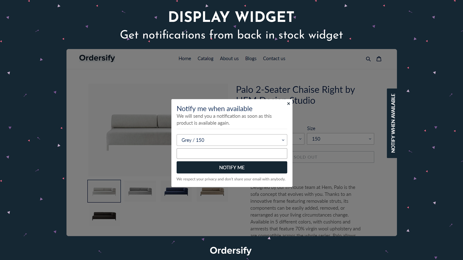 Display widget