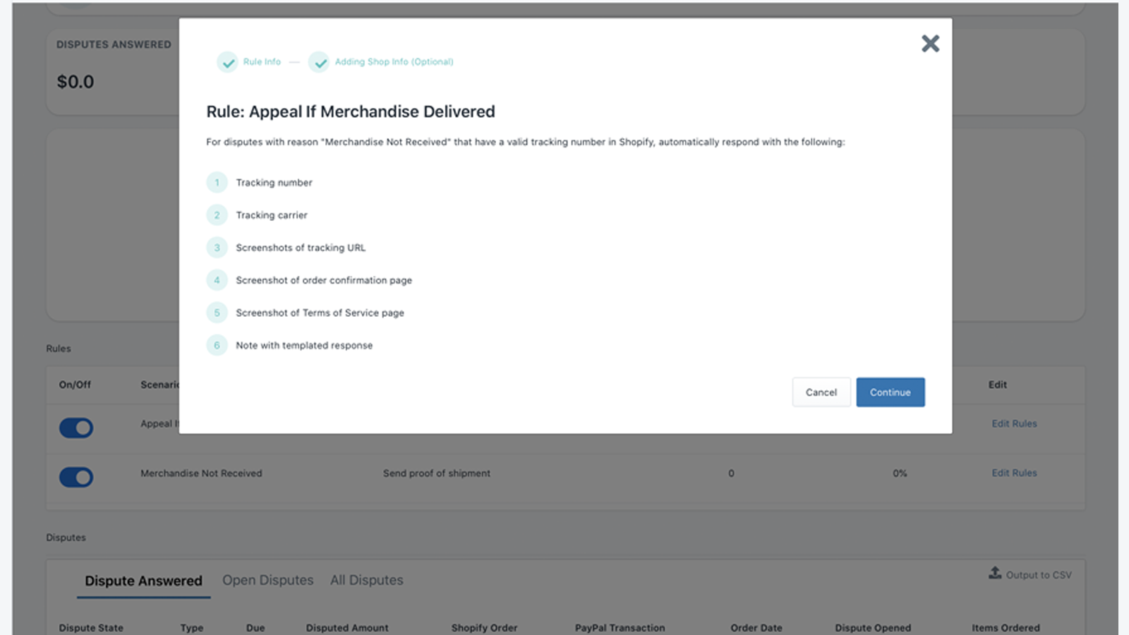 Dispute Rule for eligibility to PayPal Seller Protection
