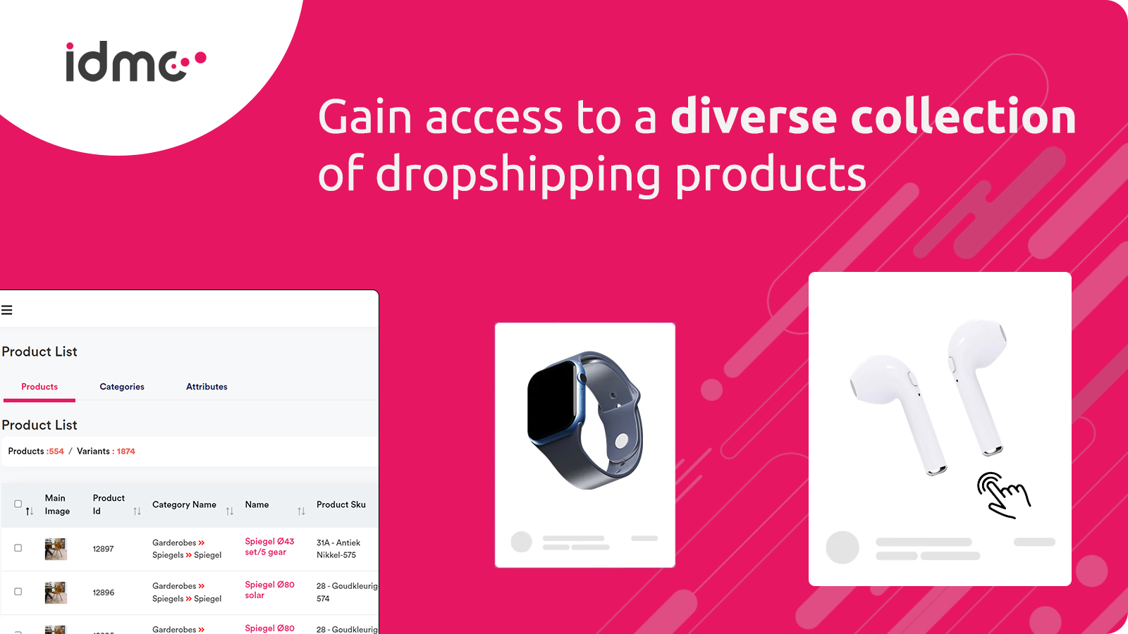 Diverse Dropshipping products