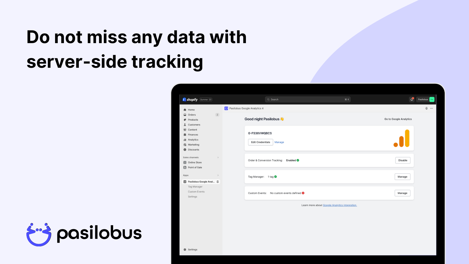 Do not miss any data with server-side tracking | GA4 Analytics