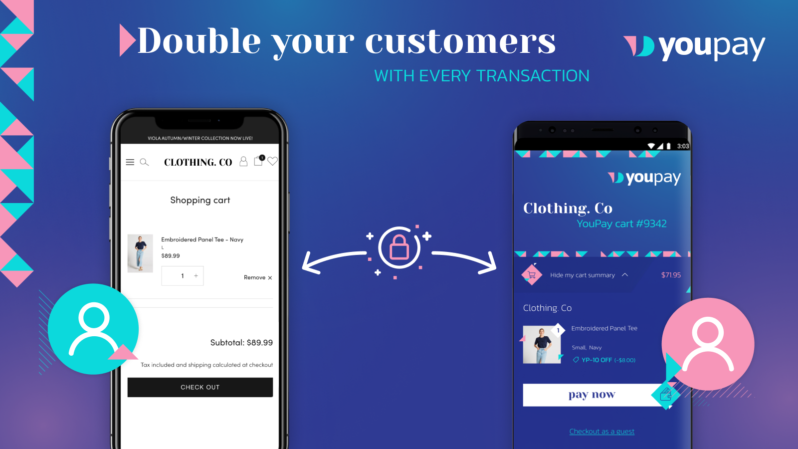 Double your customers with every transaction