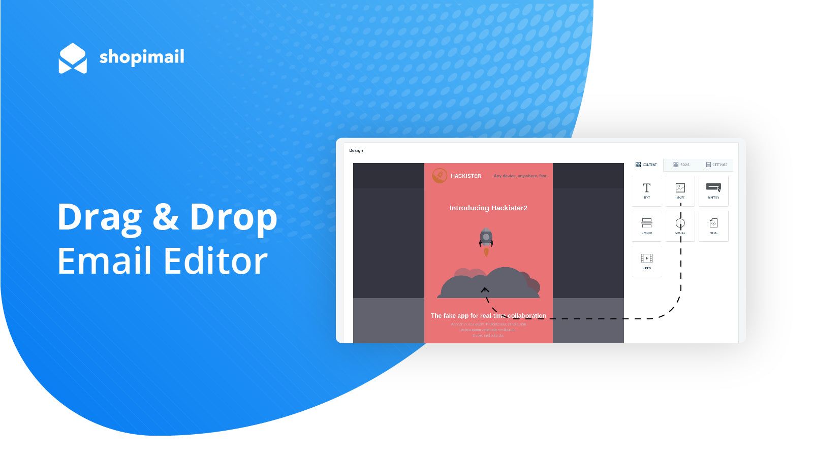 Drag & drop email editor