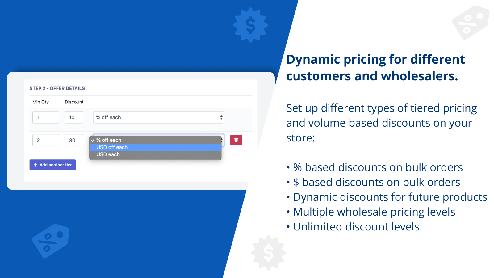 Dynamic pricing for different customers