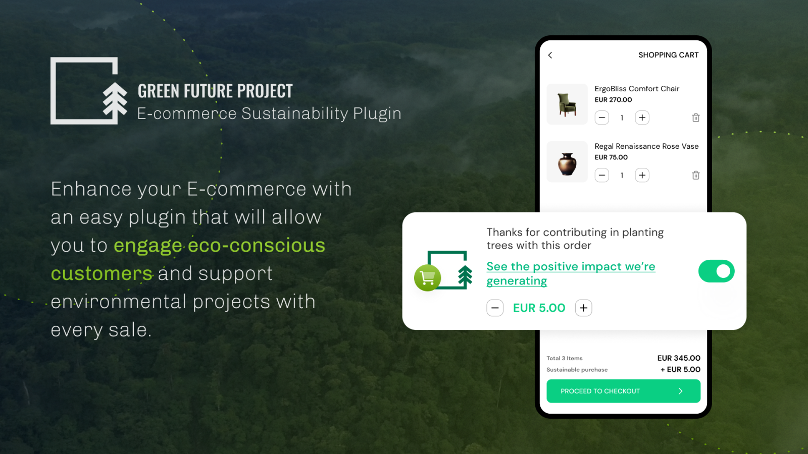 E-commerce sustainability plugin