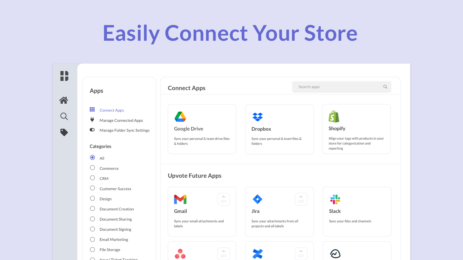 Easily connect your store 