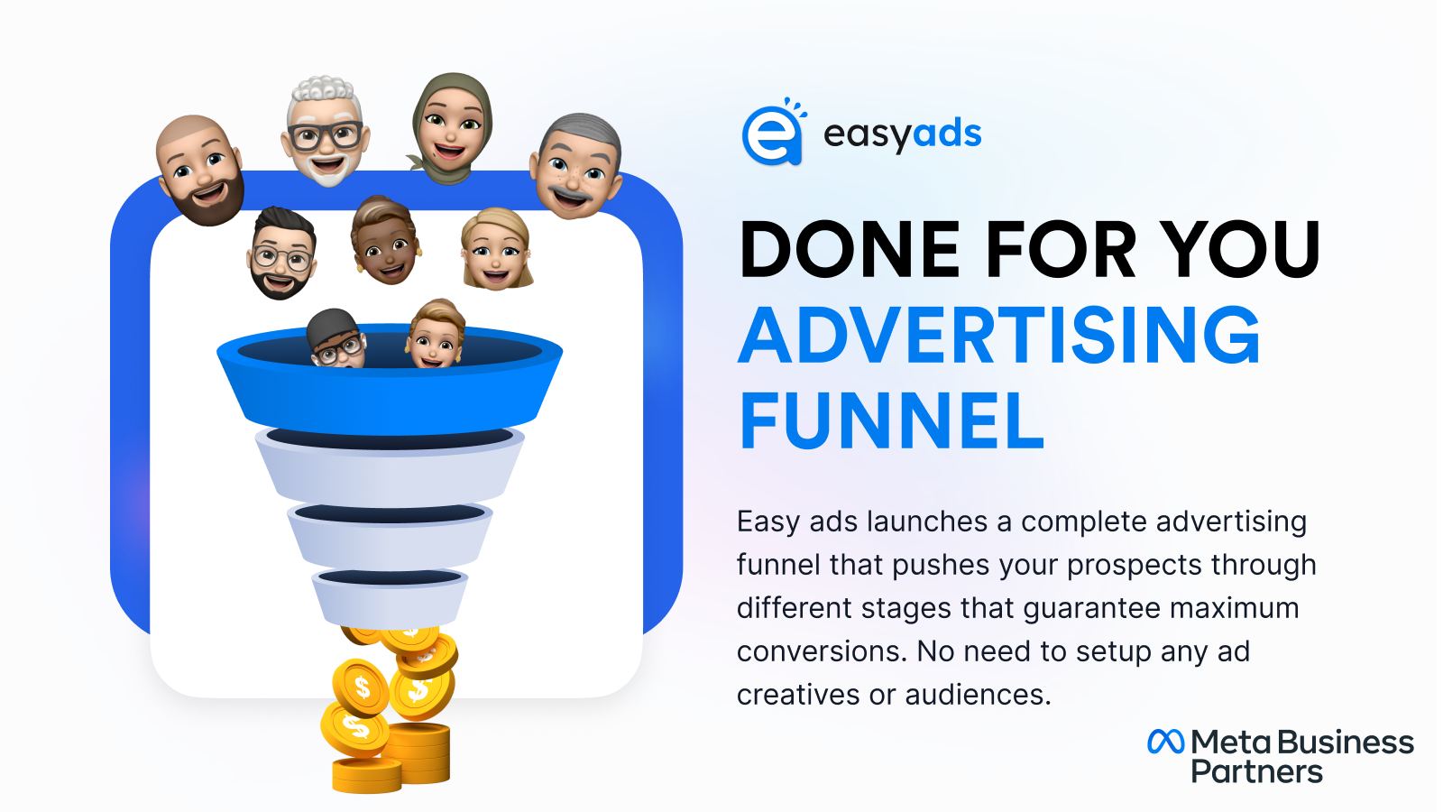 Easily create a robust advertising funnel in a few simple steps